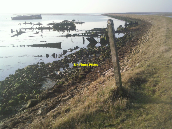 Photo 6"x4" Rotting ships next to the Saxon Shore Way Iwade c2010