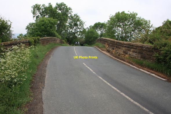 Photo 6"x4" Road Bridge over disused railway line Enterpen c2010