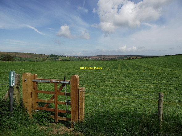 Photo 6"x4" Gate And Footpath Sign Ainthorpe c2010