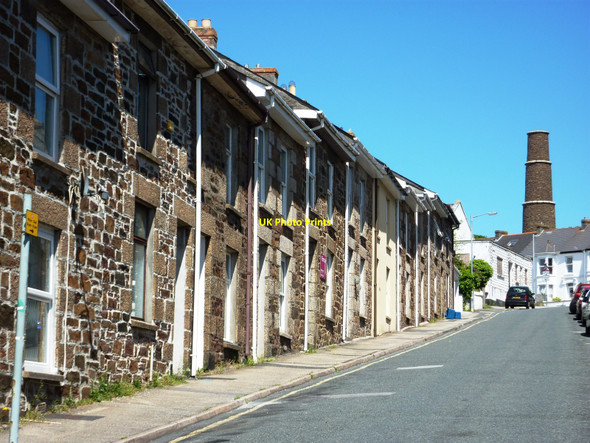 Photo 6"x4" Basset Street and Pednandrea Stack, Redruth Redruth c2010