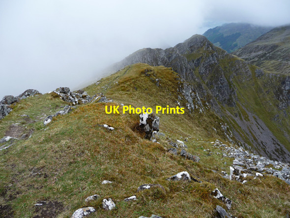 Photo 6"x4" North-west ridge of Sgurr nan Saighead Carn-gorm c2010