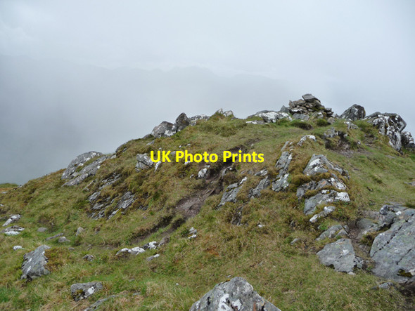 Photo 6"x4" Summit cairn,  Beinn Bhuidhe Carn-gorm c2010
