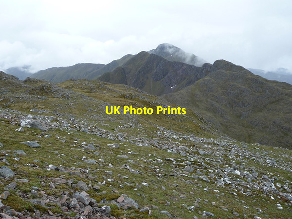 Photo 6"x4" The broad slopes of Sgurr na Moraich Carn-gorm c2010