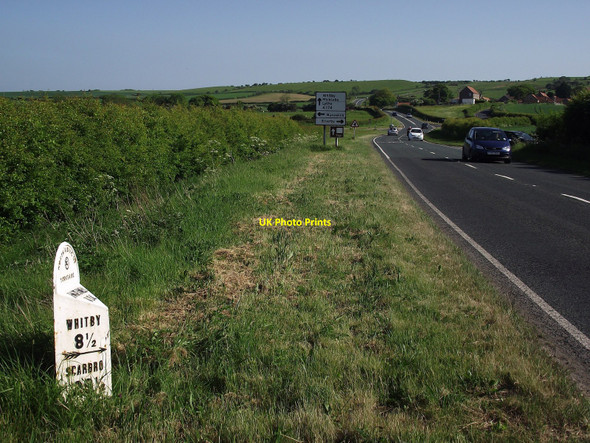 Photo 6"x4" Old Milepost Ellerby c2010