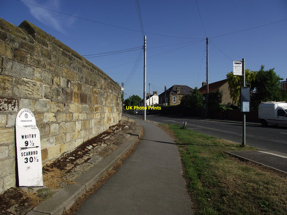 Photo 6"x4" Old Milepost Hinderwell c2010