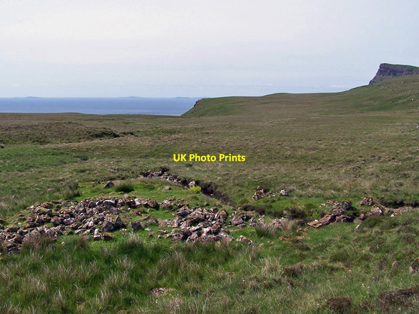 Photo 6"x4" Shieling remains by the Moonen Burn Ramasaig c2010
