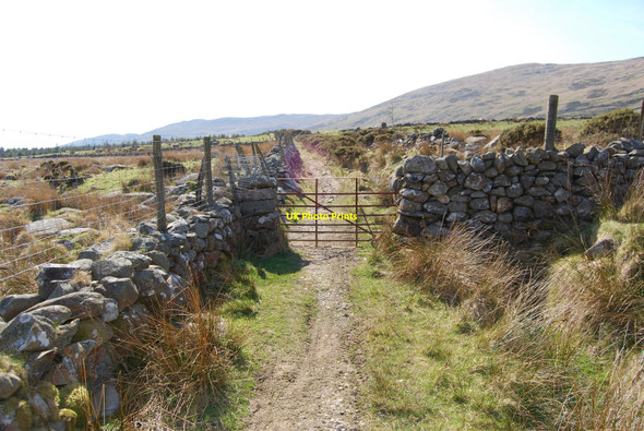 Photo 6"x4" Gate on the footpath Caerdeon c2010