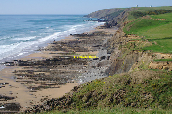 Photo 6"x4" The Shoreline near Sandy Mouth Northcott\/SS2108 c2010
