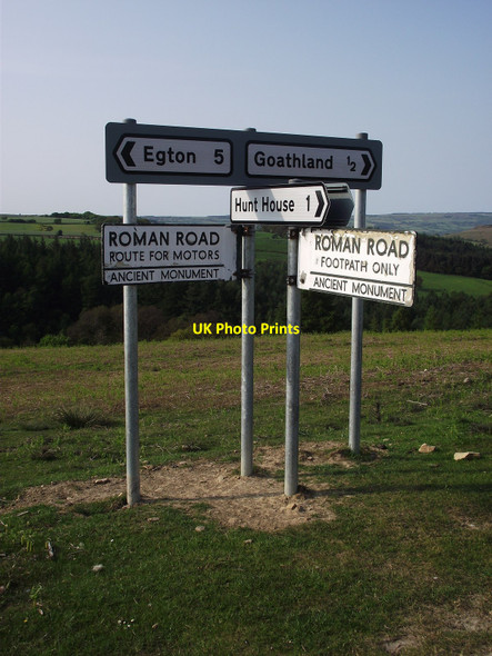 Photo 6"x4" Road Signs Goathland c2010