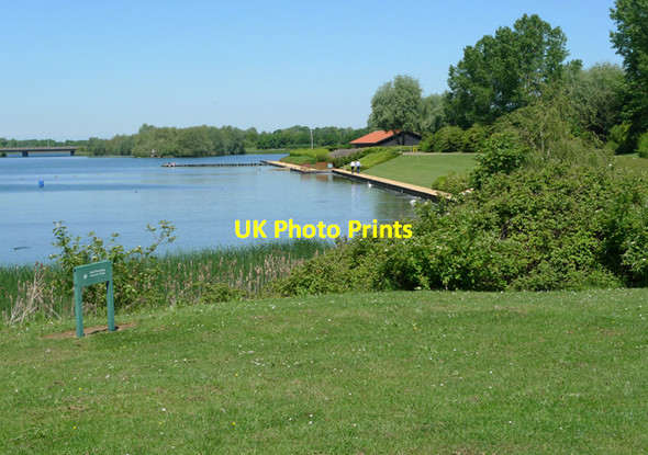 Photo 6"x4" The southern end of Caldecote Lake. Bow Brickhill c2010