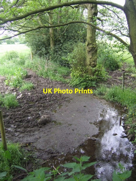 Photo 6"x4" Waterhead Brook downstream of the mineral railway Wednesfield c2010
