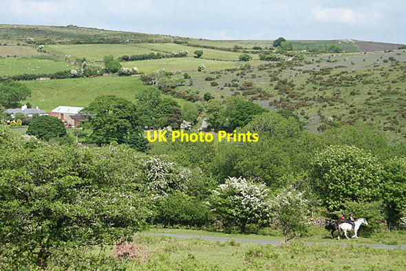 Photo 6"x4" Widecombe in the Moor: by Shallowford Higher Dunstone c2010