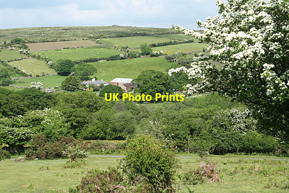 Photo 6"x4" Widecombe in the Moor: towards East Shallowford Higher Dunstone c2010