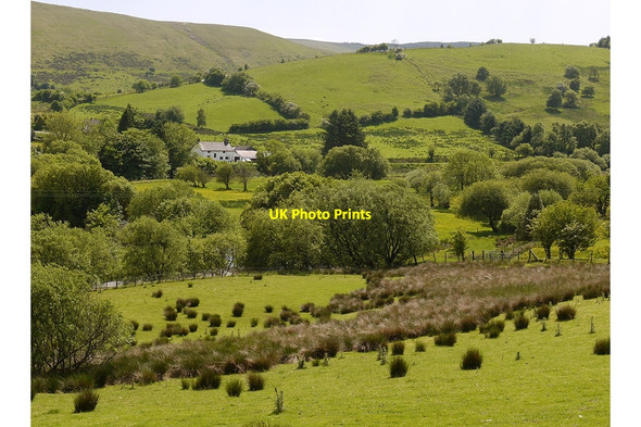 Photo 6"x4" The Wye valley near Pen-y-geulan Llangurig c2010