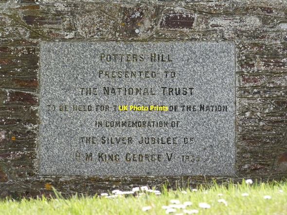 Photo 6"x4" A Plaque near the foot of Potter's Hill Woolacombe c2010