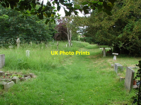 Photo 6"x4" Chobham cemetery Chobham c2010