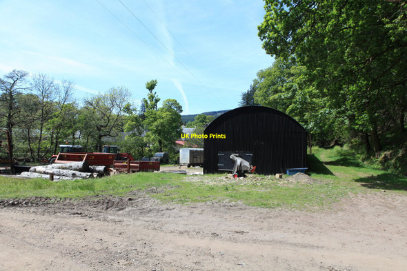 Photo 6"x4" Wood yard at Achranich Achranich c2010