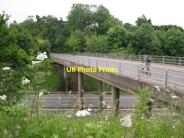 Photo 6"x4" Lapworth Street crosses M40 Copt Green c2010