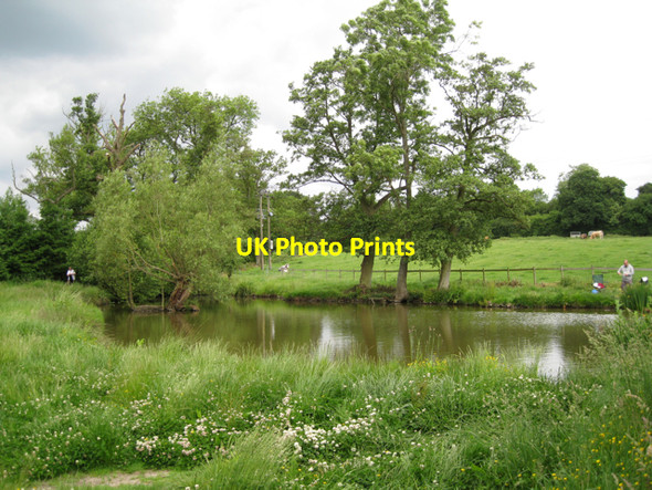 Photo 6"x4" Fishing west of Brome Hall Farm Kingswood\/SP1871 c2010