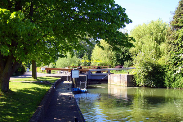 Photo 6"x4" The downstream end of King's Lock Wolvercote c2010