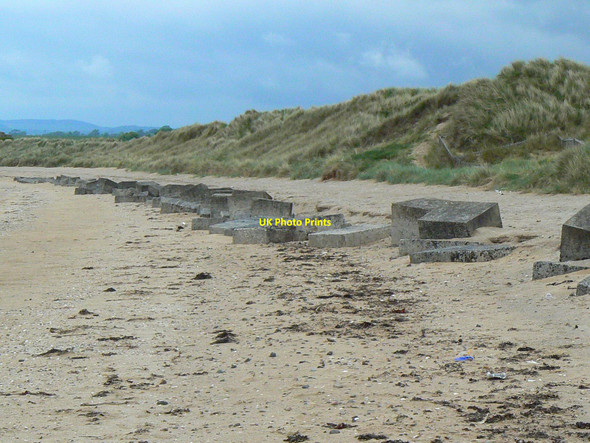Photo 6"x4" Blocks on the beach Drumeldrie c2010