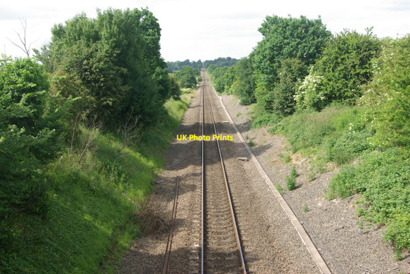 Photo 6"x4" Railway at Old Milverton Royal Leamington Spa c2010