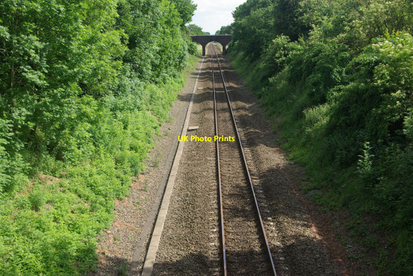 Photo 6"x4" Railway at Old Milverton Royal Leamington Spa c2010