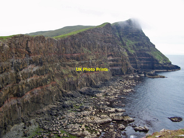 Photo 6"x4" Cliffs towards Gob na Hoe Ramasaig c2010