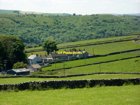 Photo 6"x4" View to Littonslack and beyond Cressbrook c2010