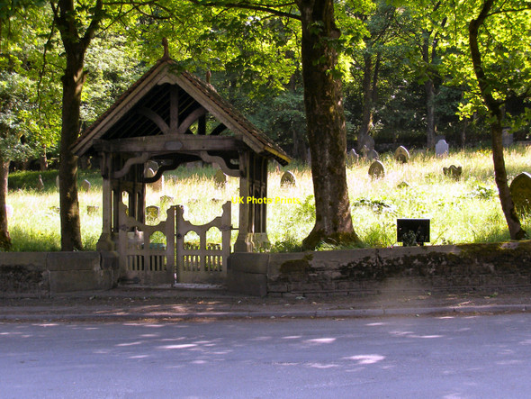 Photo 6"x4" Ogden Burial Ground & Lych Gate Rough Bank\/SD9412 c2010