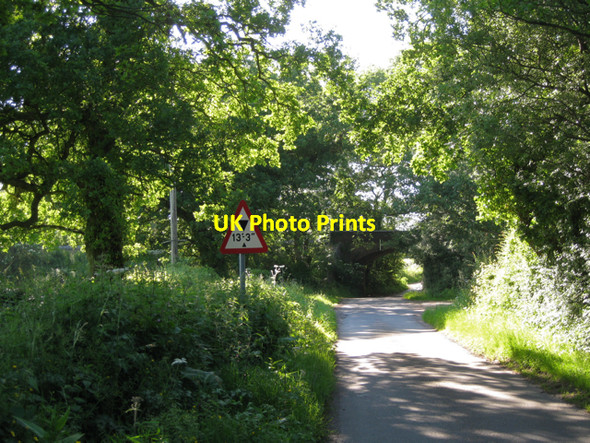 Photo 6"x4" Railway bridge over Pinley Road Pinley Green c2010