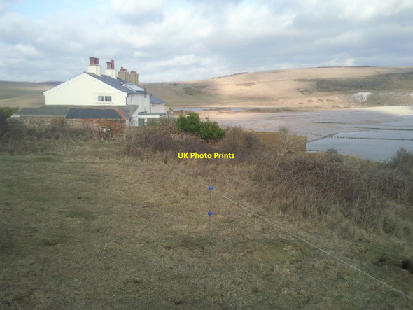 Photo 6"x4" The Coastguard Cottages and Cuckmere Haven Exceat c2010