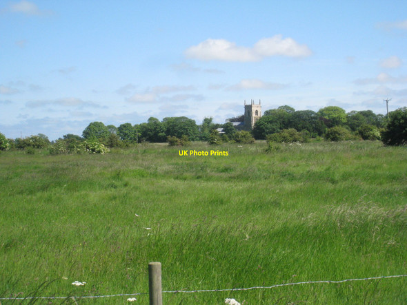 Photo 6"x4" Across the fields to Croft church Croft\/TF5061 c2010