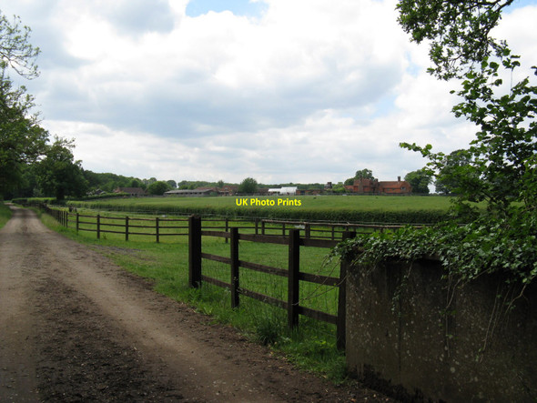Photo 6"x4" Burningfold Manor from Furnace Bridge Dunsfold Common c2010