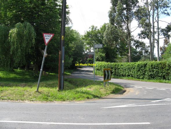 Photo 6"x4" Chiddingfold Road climbing away from Loxley Bridge Dunsfold Common c2010