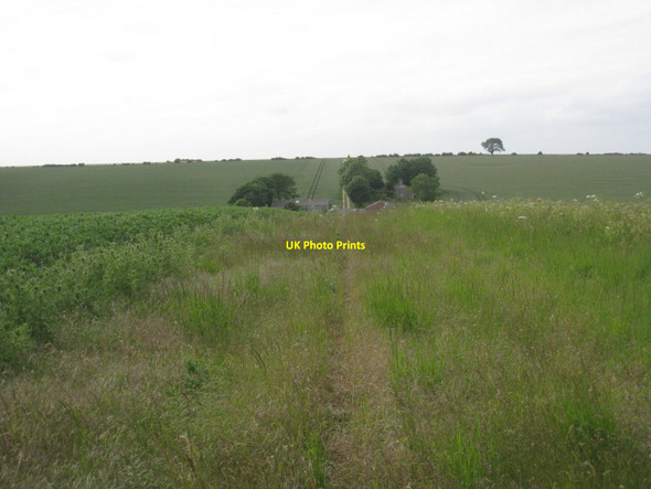 Photo 6"x4" Looking down on Pyewipe Farm Maidenwell\/TF3279 c2010