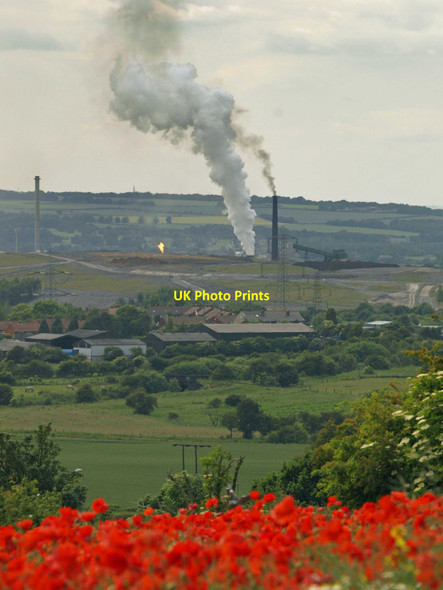 Photo 6"x4" A distant Monckton Coke and Chemical works at Royston Royston\/SE3511 c2010