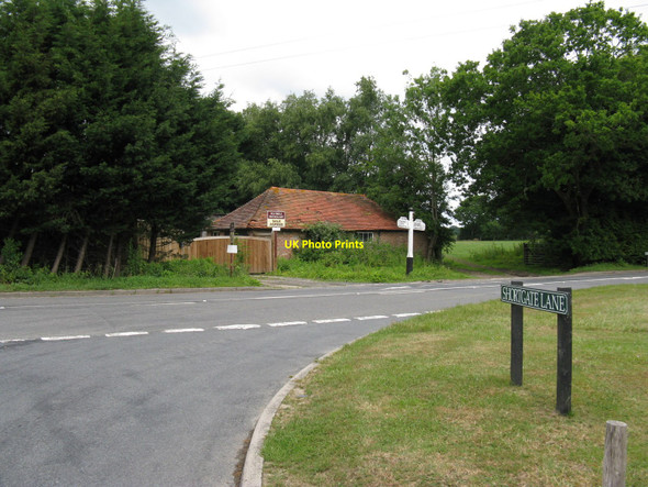 Photo 6"x4" Shortgate Lane junction with the B2192 Shortgate c2010