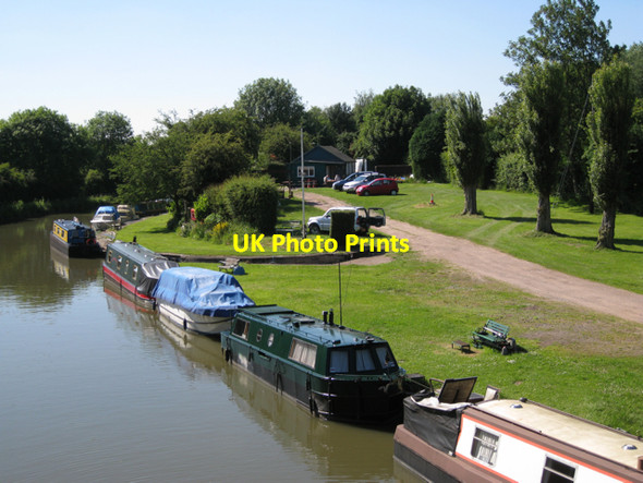 Photo 6"x4" Permanent moorings at Hatton Station Little Shrewley c2010