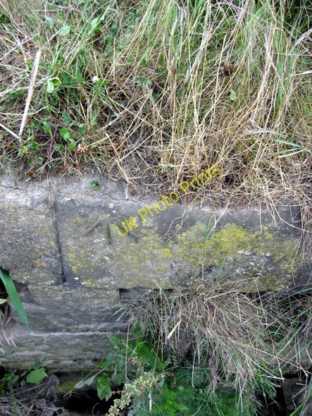 Photo 6"x4" Bench mark on Saltney Quay Chester c2009