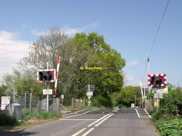 Photo 6"x4" Level crossing near Ripe, East Sussex Eckington Corner c2010