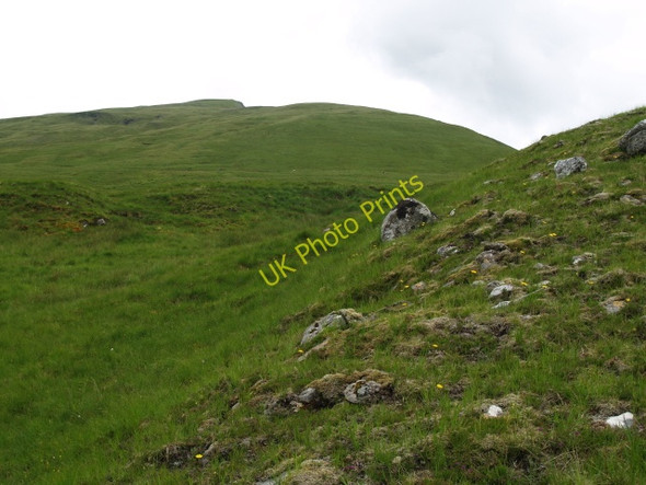 Photo 6"x4" Looking up the broad SE ridge of Sgurr nan Ceannaichean Coire an Tuill Bh\u00e0in c2009