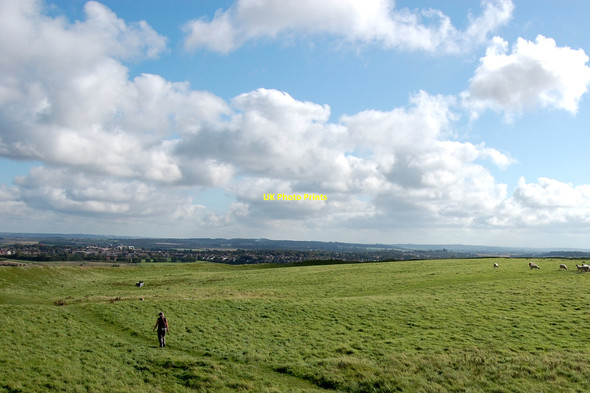 Photo 6"x4" Inside the ramparts of Maiden castle Dorchester\/SY6890 c2009