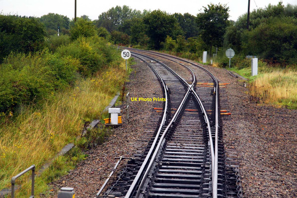 Photo 6"x4" The line to Worcester at Abbotswood Junction Norton\/SO8850 c2009