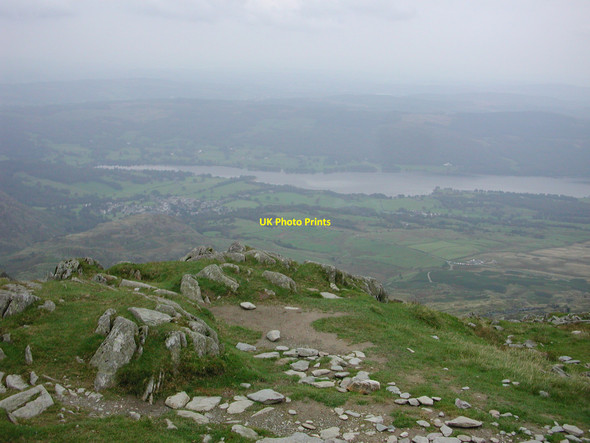 Photo 6"x4" Stones near The Summit of Coniston Old Man Bowmanstead c2002