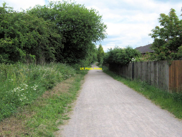 Photo 6"x4" Biddulph Valley Way towards the old station Biddulph c2010