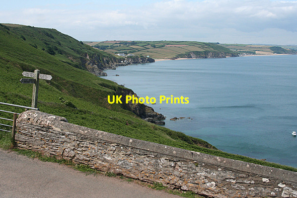 Photo 6"x4" Stokenham: signpost to Minehead Bickerton\/SX8138 c2010