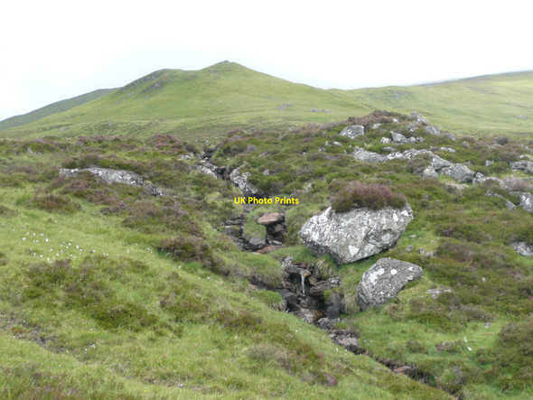 Photo 6"x4" Waterfall below Sr\u00c3\u00b2n Charnach Creagan Uaine c2010