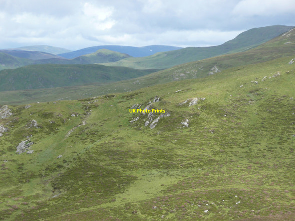 Photo 6"x4" View north from Point 582 Allt Linne a' Bh\u00f9irein c2010