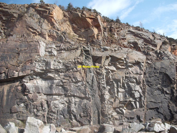 Photo 6"x4" Dyke and Sill in Kemnay Quarry Kemnay c2010